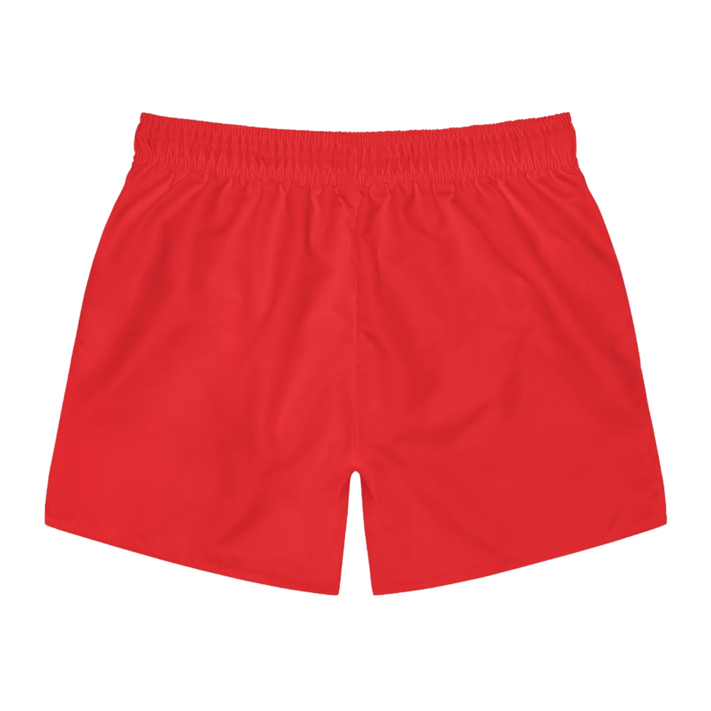 cherry red men's swim shorts