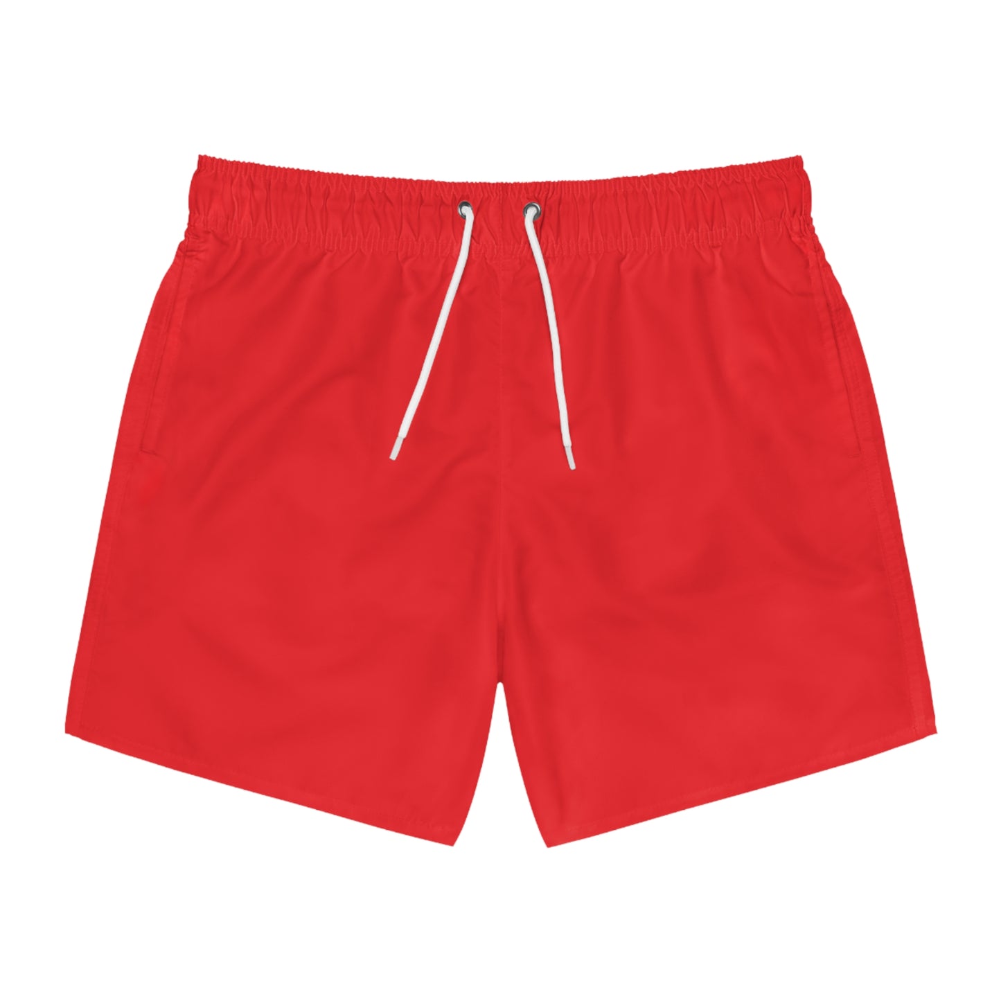 cherry red men's swim shorts